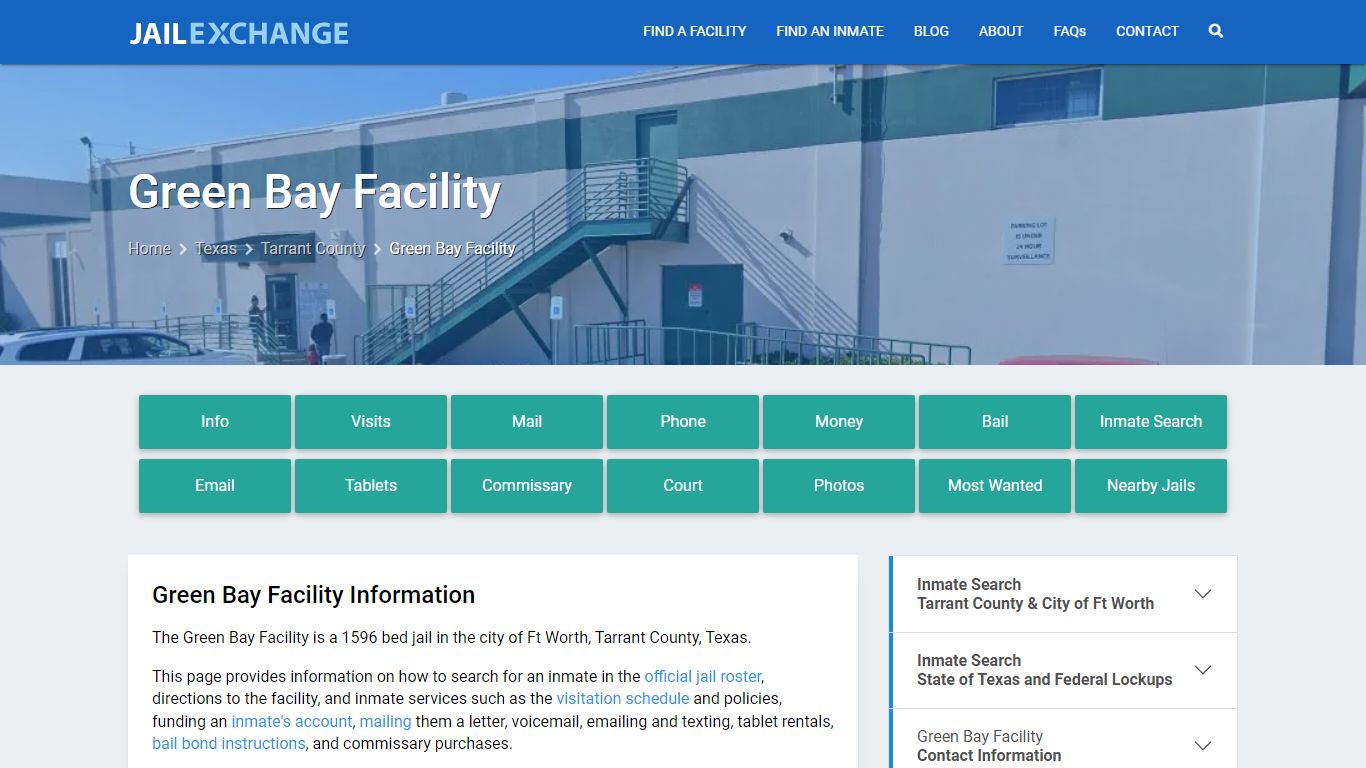 Green Bay Facility, TX Inmate Search, Information - Jail Exchange